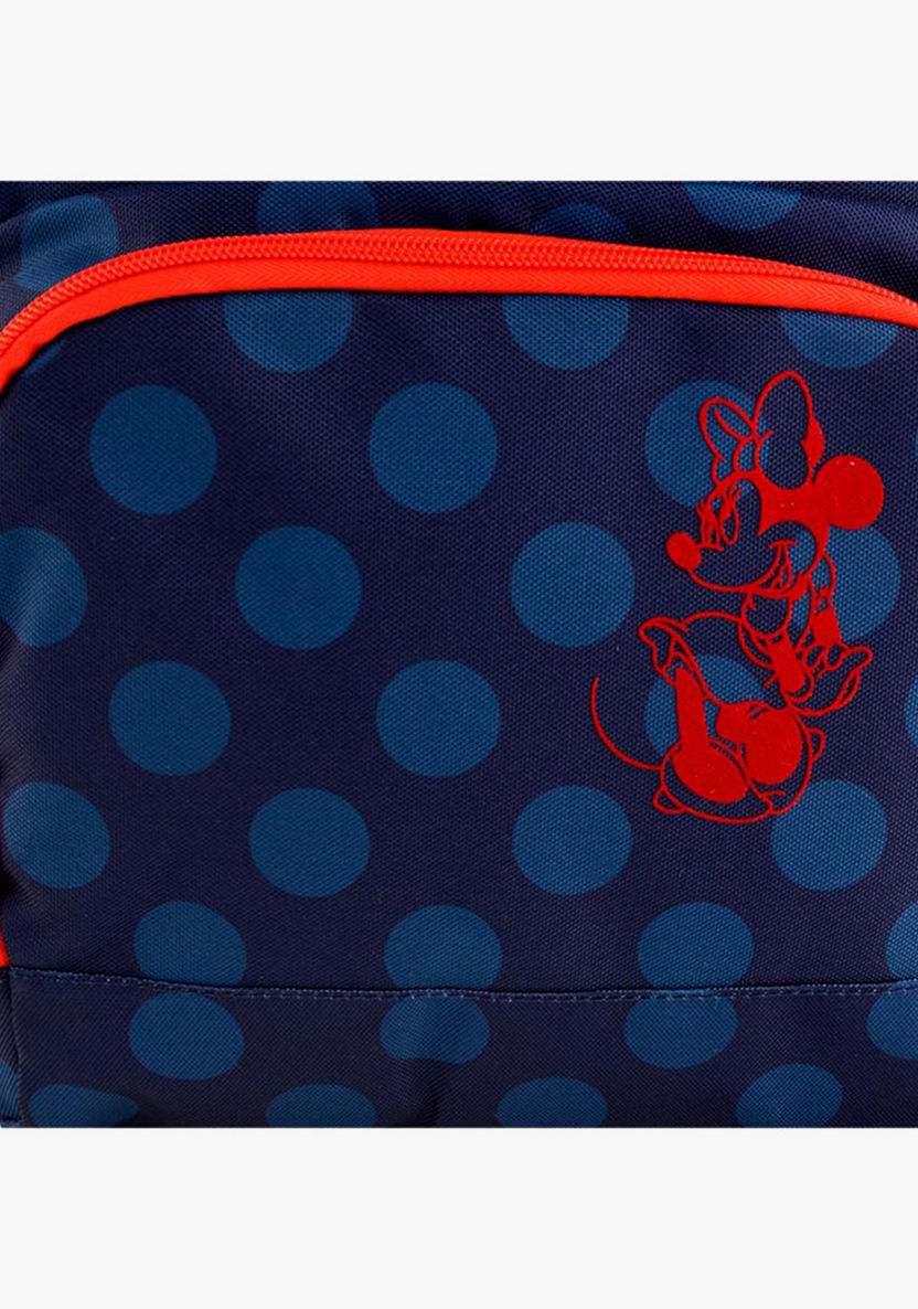 Disney Minnie Mouse Print Diaper Bag with Adjustable Straps-Diaper Bags-image-4