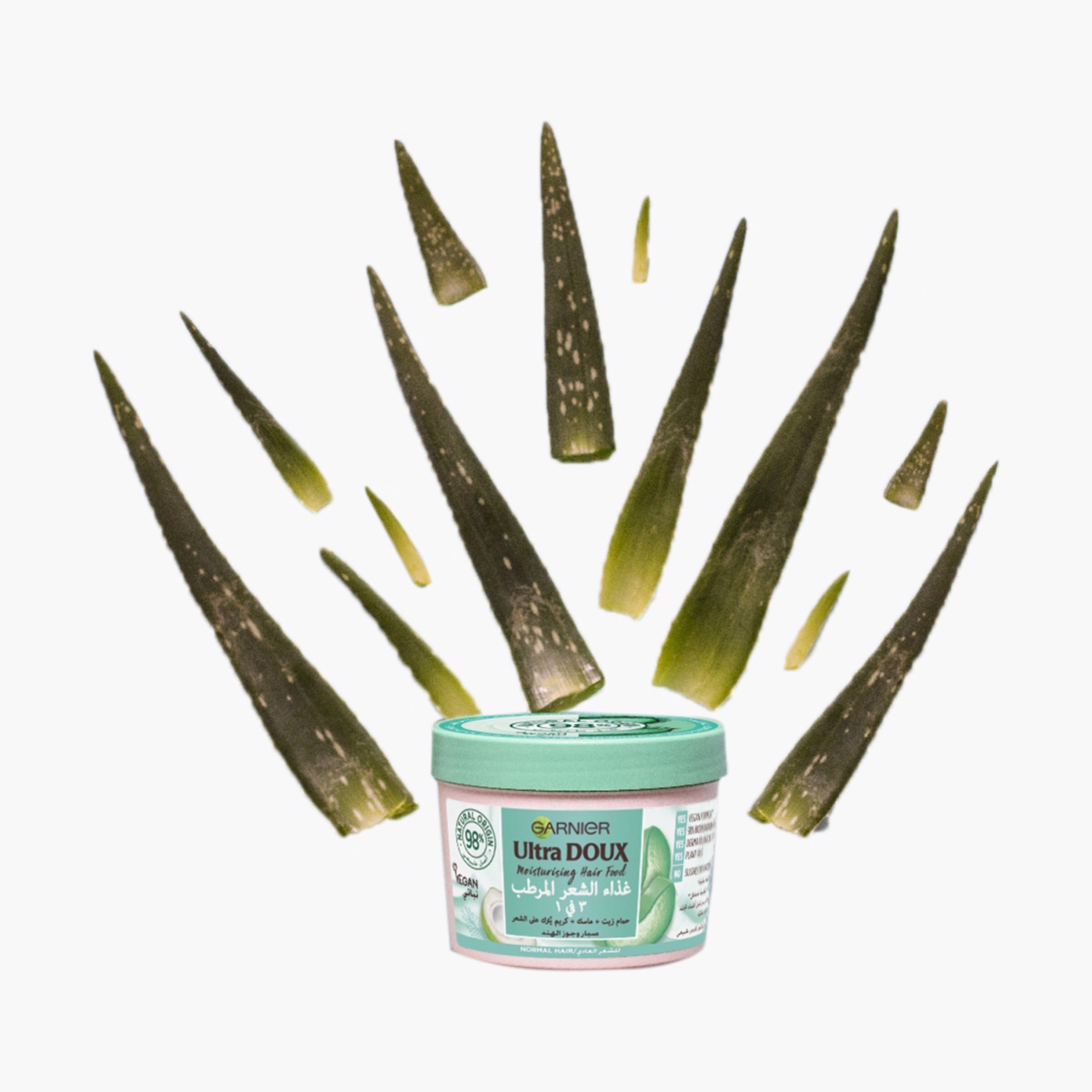 Garnier Ultra Doux Moisturising Aloe Vera 3-in-1 Hair Food - 390 ml-beautyandpersonalcare-hair-haircare-hairmasksandcreams-image-4