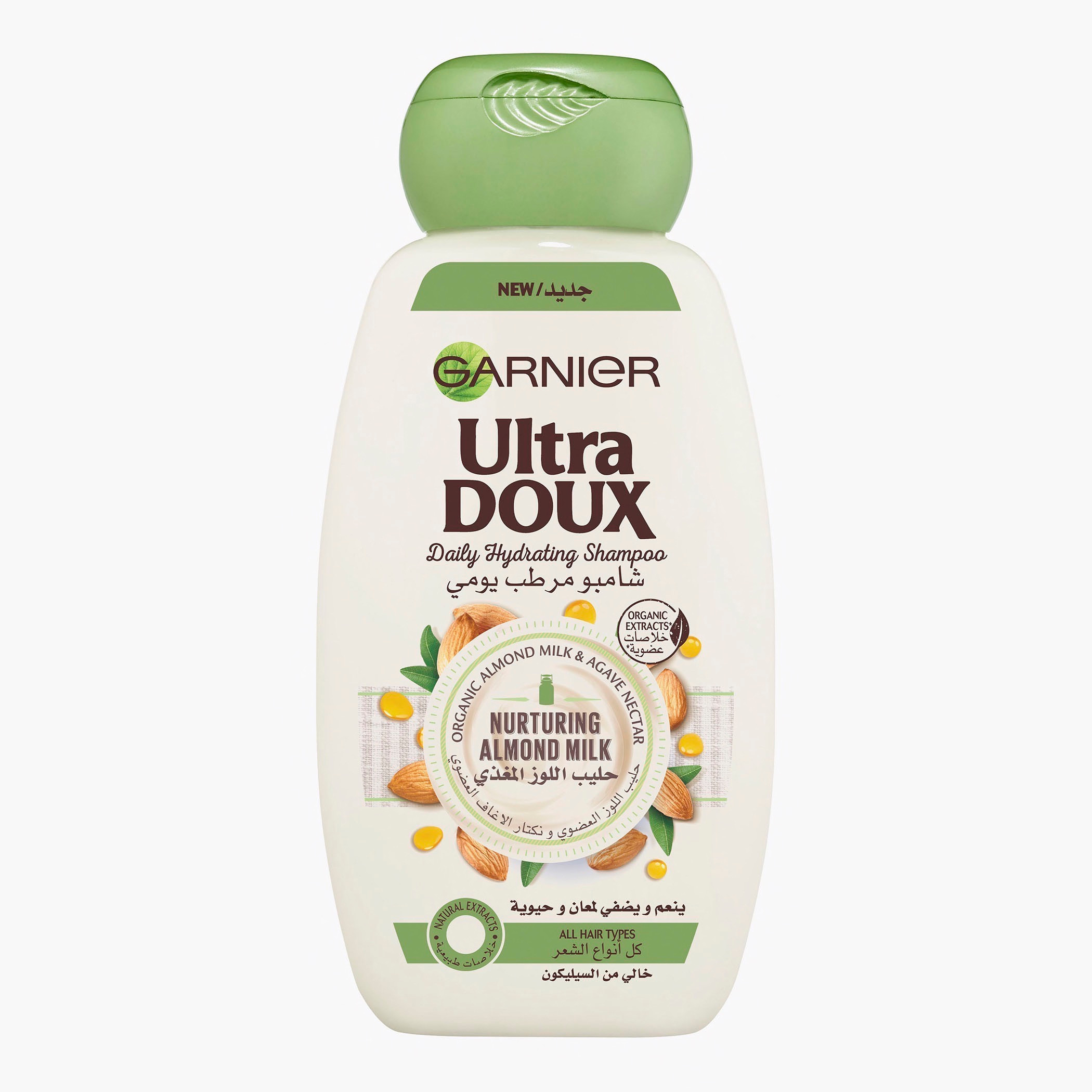 Garnier Ultra Doux Almond Milk Hydrating Shampoo - 400 ml-beautyandpersonalcare-hair-haircare-shampoos-image-1