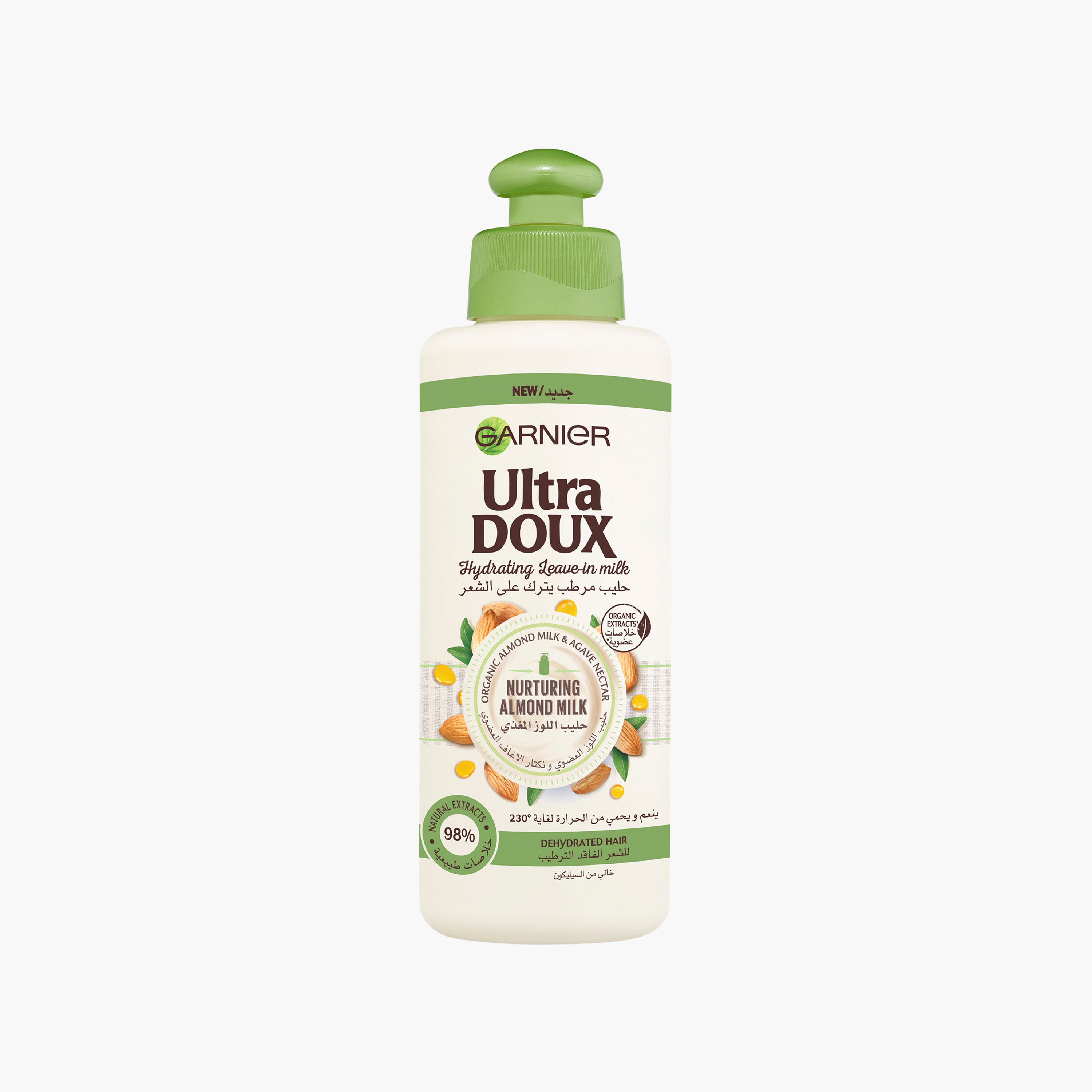 Garnier Ultra Doux Almond Milk Hydrating Leave-In Milk - 200 ml-beautyandpersonalcare-hair-haircare-hairmasksandcreams-image-1