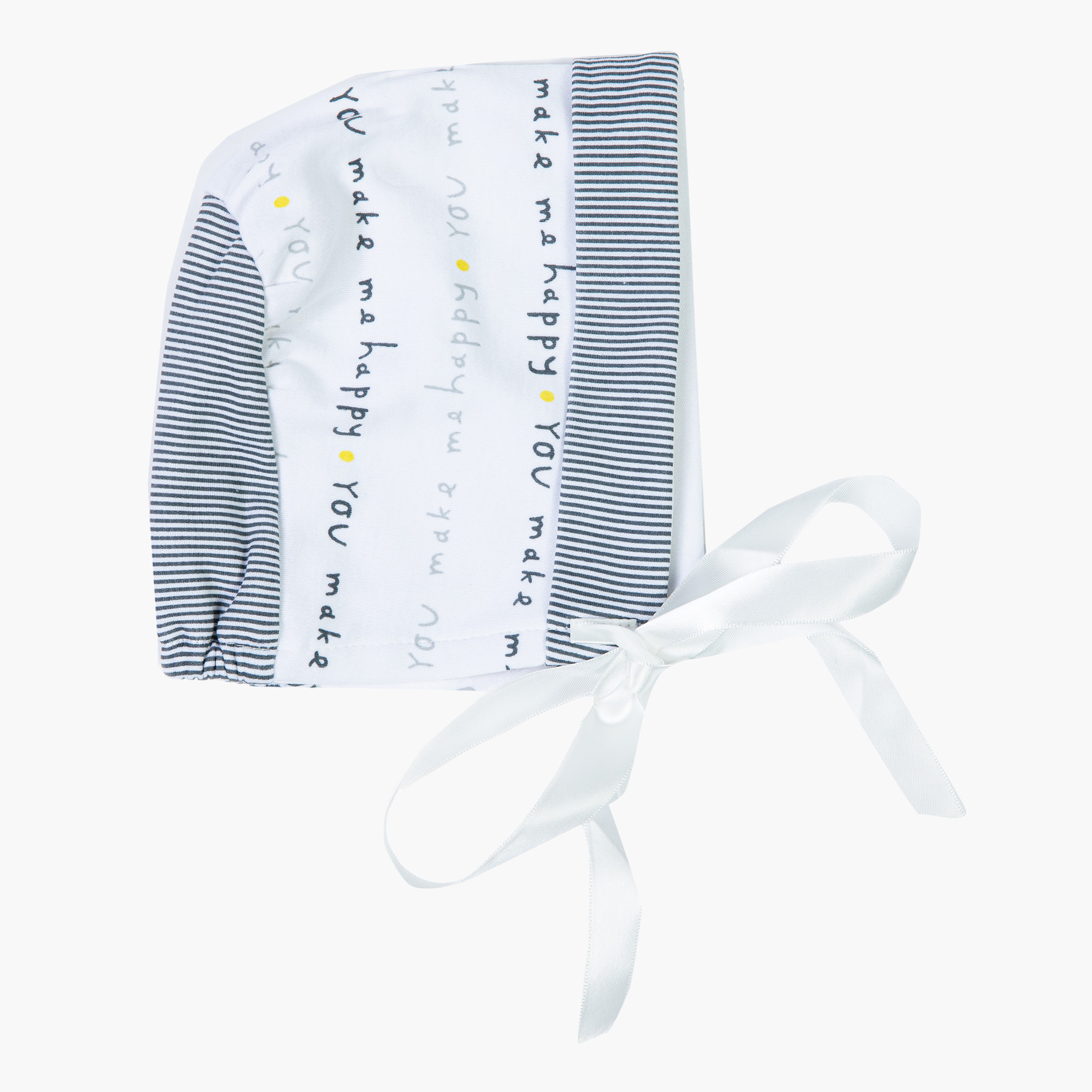 Juniors Printed Bonnet with Tie-Ups-baby-girls-accessories-caps-image-1