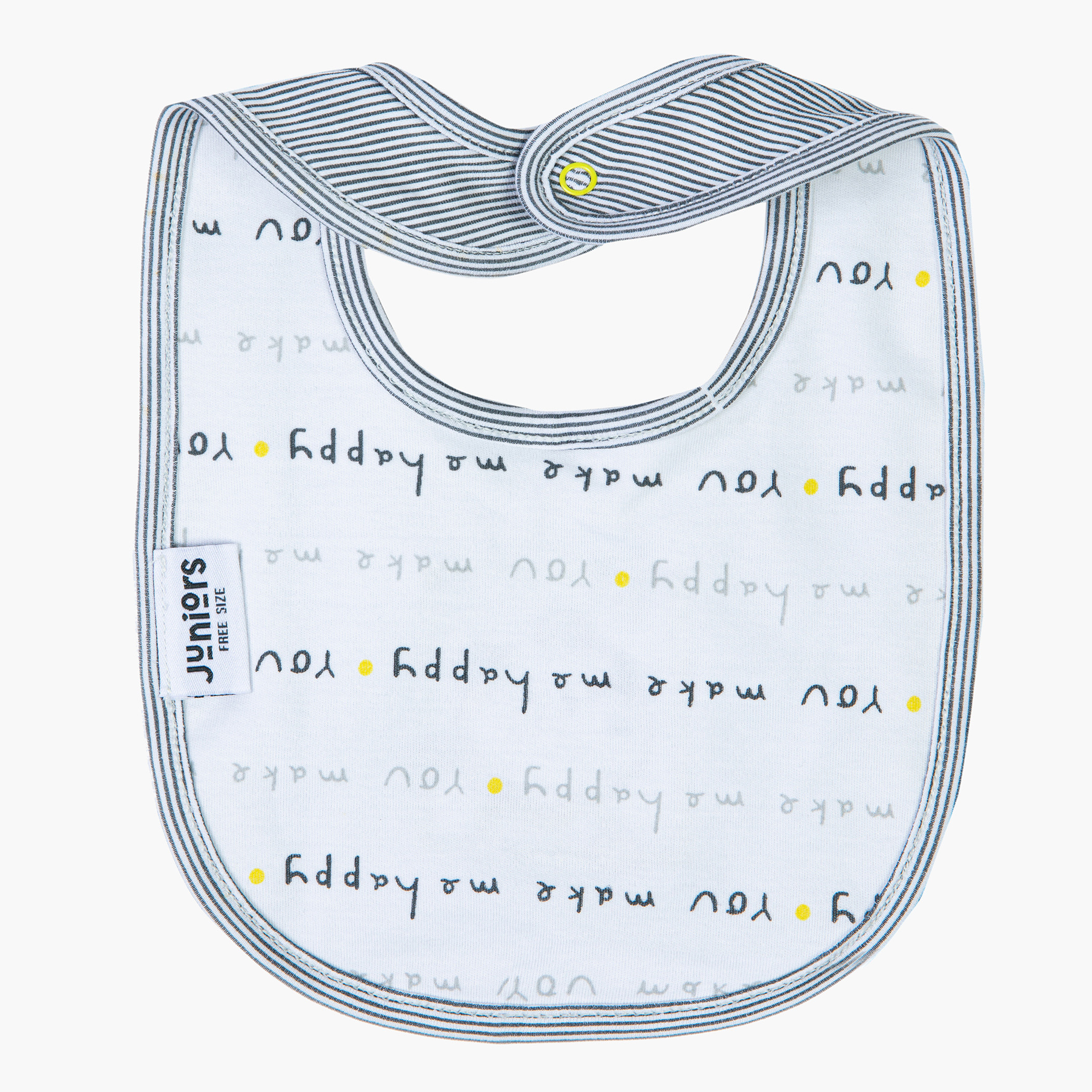 Juniors Striped Bib with Embroidered Applique-baby-feeding-bibs-image-3