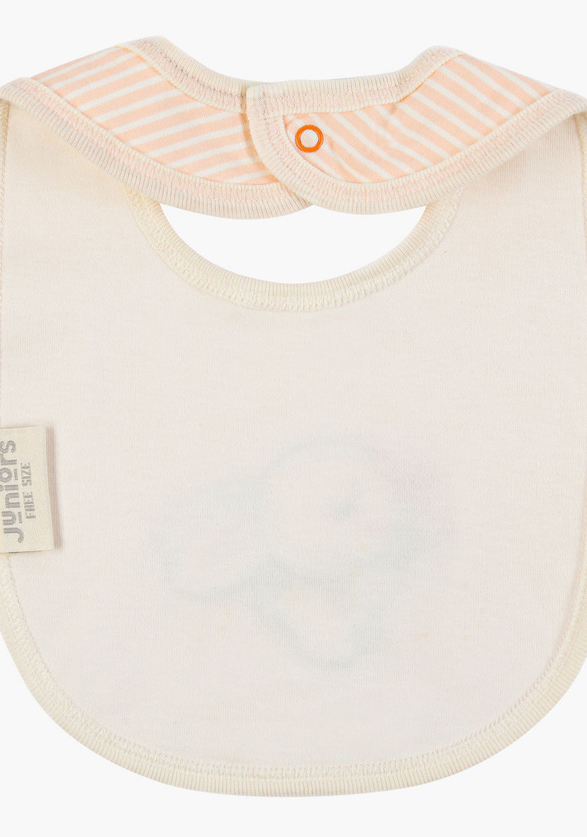 Juniors Embroidered Bib with Snap Button Closure-Bibs and Burp Cloths-image-1