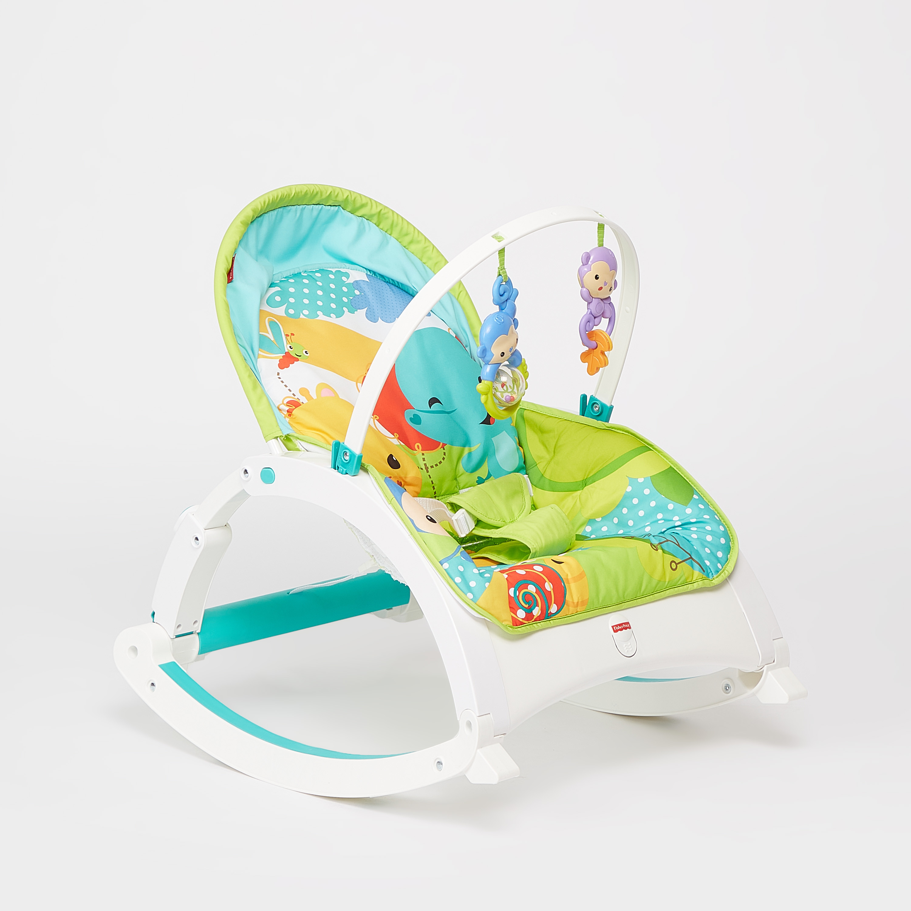 Fisher price rainforest friends newborn cheap to toddler portable rocker