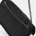 Haadana Solid Crossbody Bag with Chain Strap and Flap Closure-Women%27s Handbags-thumbnail-3