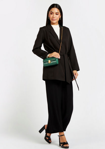Celeste Animal Textured Crossbody Bag with Chain Strap-Women%27s Handbags-image-1