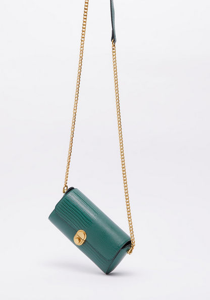 Celeste Animal Textured Crossbody Bag with Chain Strap-Women%27s Handbags-image-2