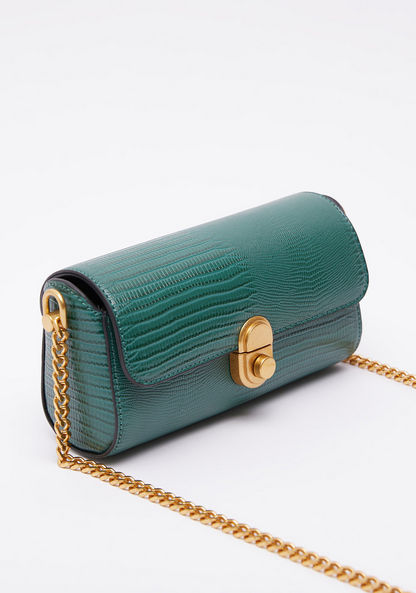 Celeste Animal Textured Crossbody Bag with Chain Strap-Women%27s Handbags-image-3