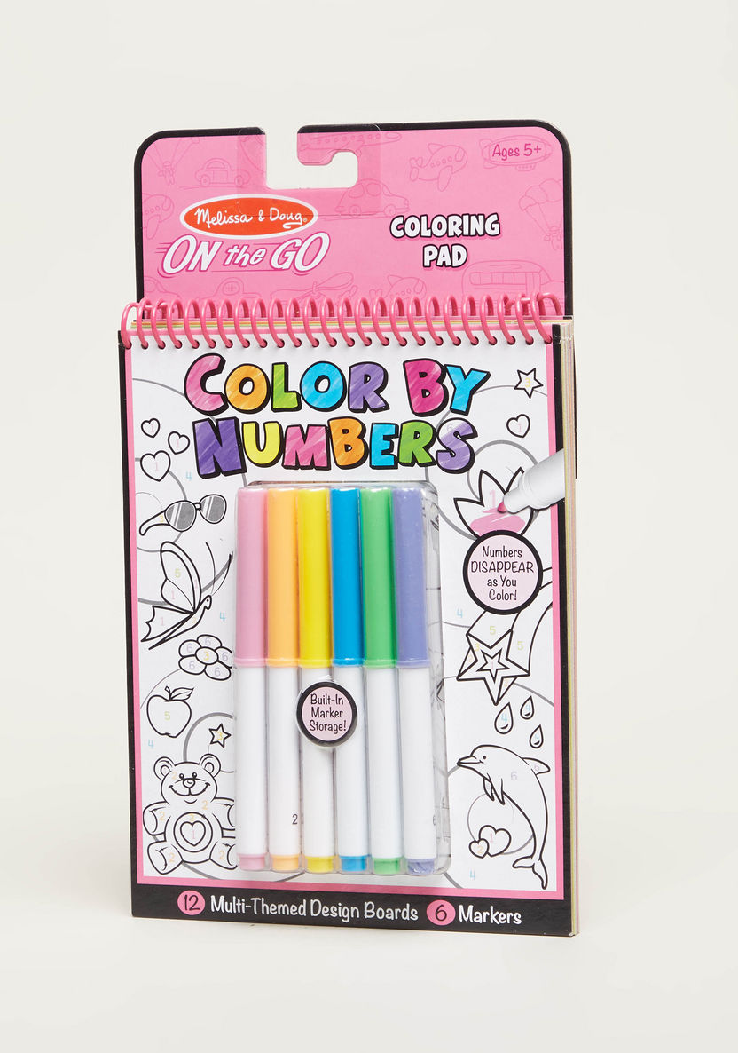 On the Go Colour by Numbers - PINK On the Go Colour by Numbers - PINK