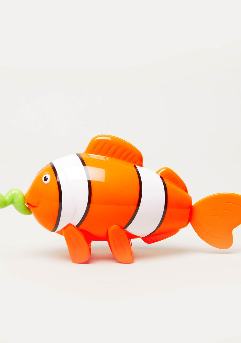 Gloo Pull String Bath Buddies Clown Fish Toy-Baby and Preschool-image-0