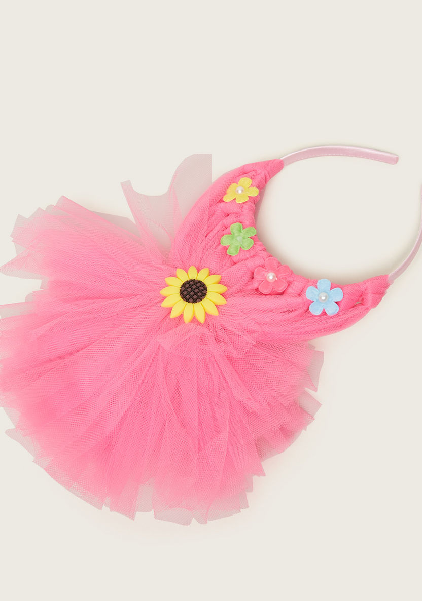 Gloo Flower Applique Detail Hairband-Hair Accessories-image-1