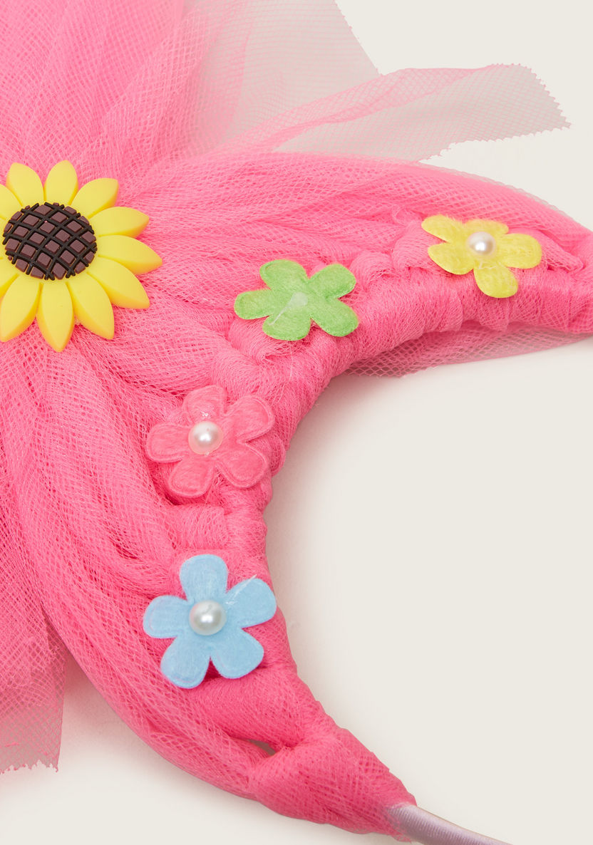 Gloo Flower Applique Detail Hairband-Hair Accessories-image-2