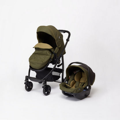 Graco Evo Khaki Travel System with 3-Position Seat (Upto 3 years)-Modular Travel Systems-image-0