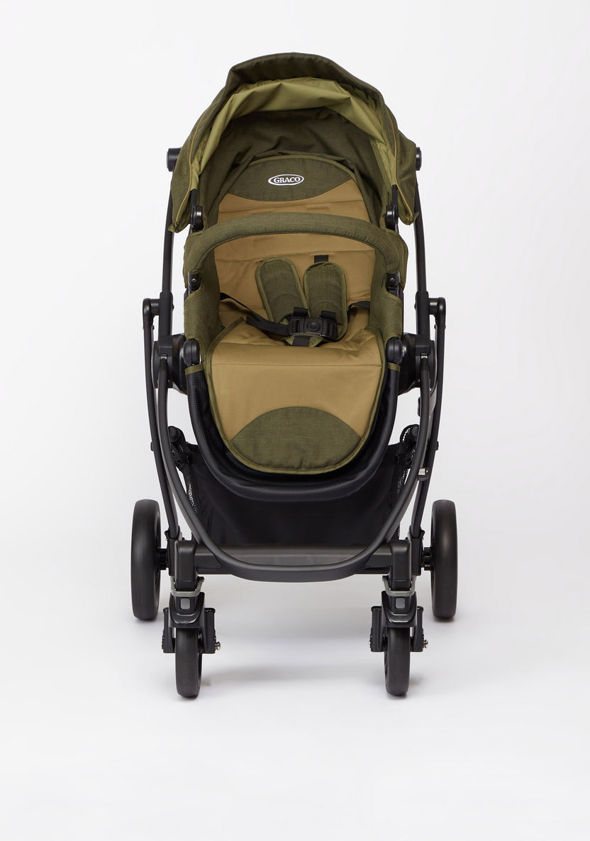 Graco Evo Khaki Travel System with 3-Position Seat (Upto 3 years)-Modular Travel Systems-image-5