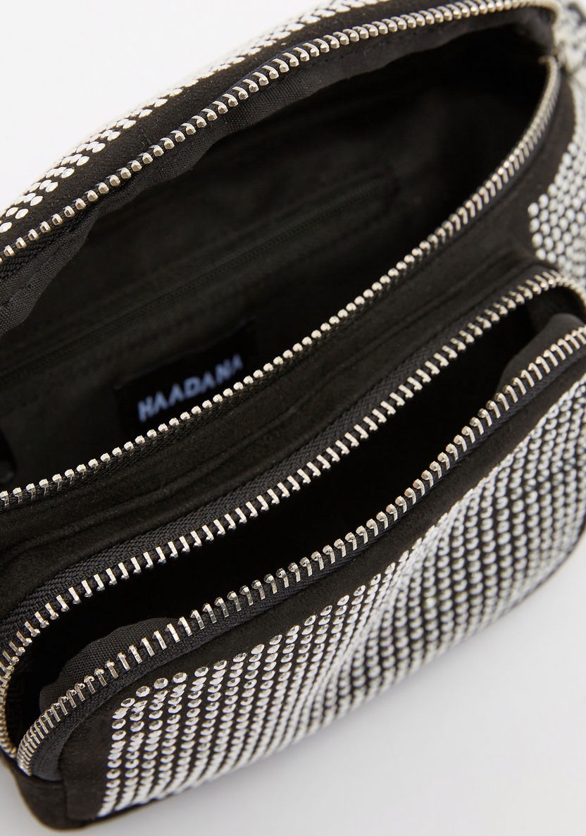 Haadana Embellished Waist Bag with Adjustable Strap-Women%27s Handbags-image-3