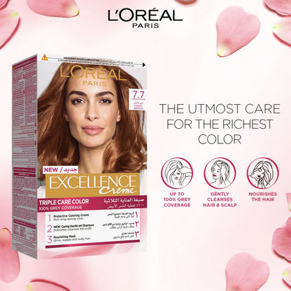 Buy L'Oreal Paris Excellence  Honey Brown Hair Colour Online |  Centrepoint Saudi