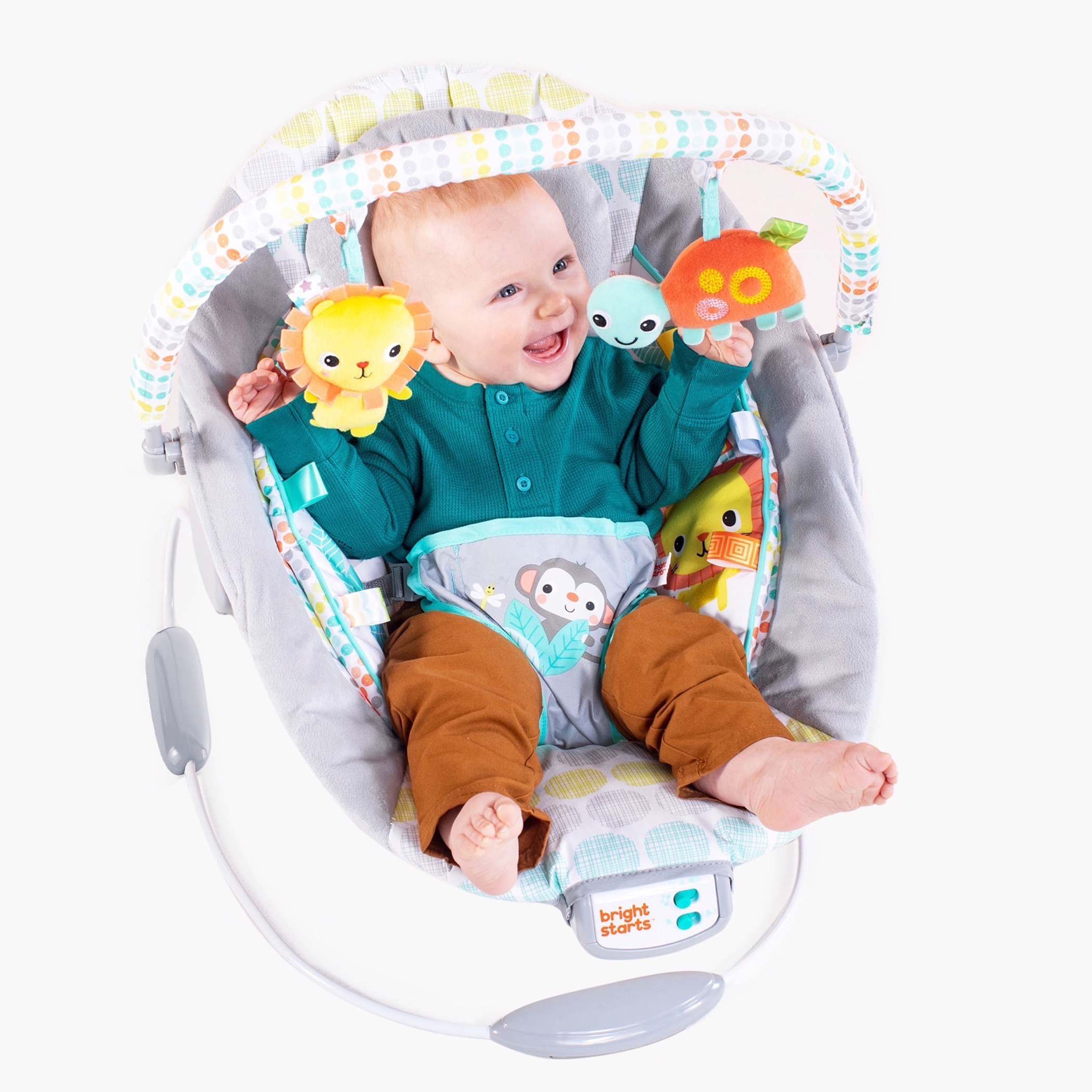 Buy Bright Starts Cradling Bouncer with Toy Bar for Babies Online in Bahrain Centrepoint