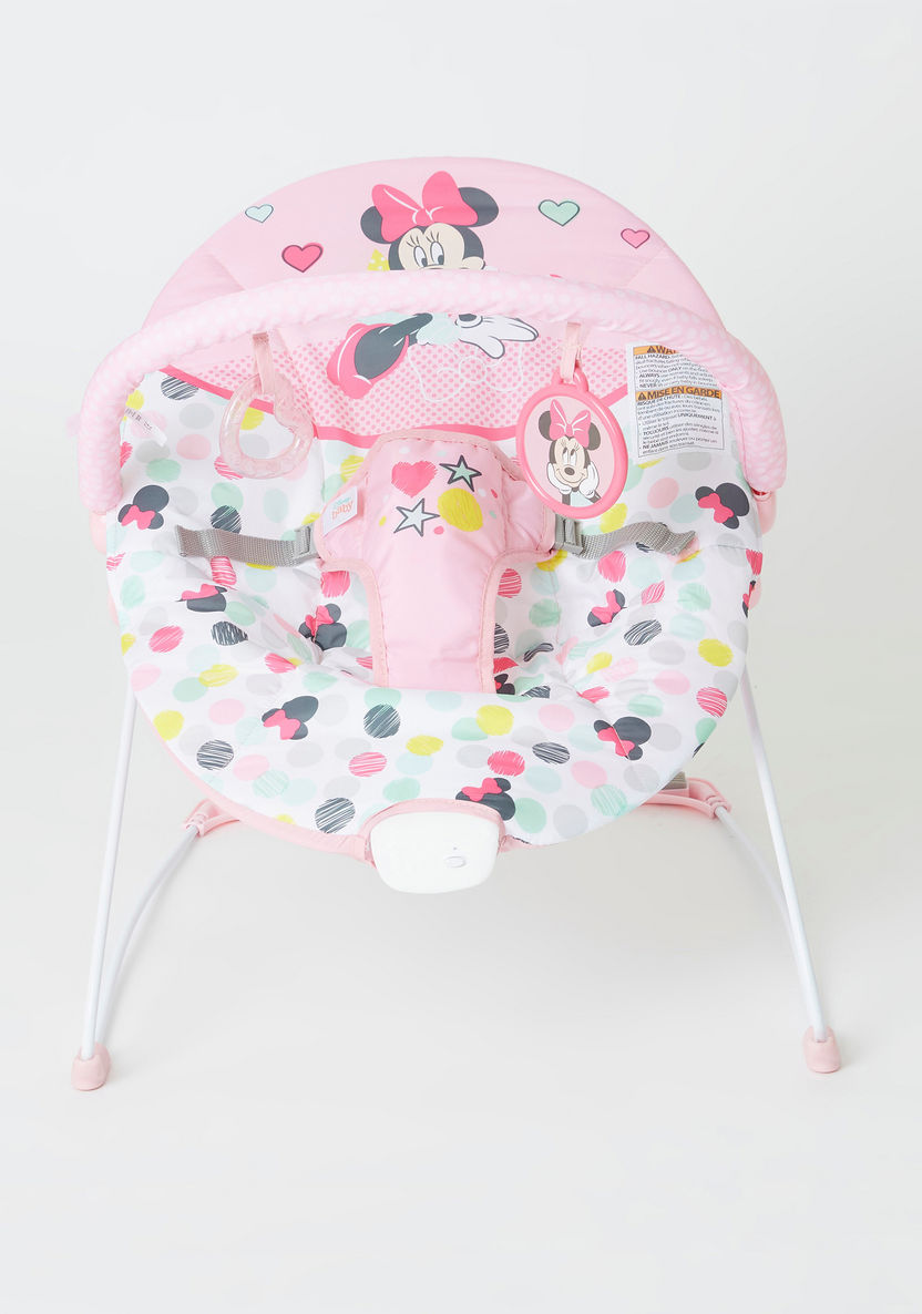 Bright Starts Minnie Mouse Spotty Dotty Vibrating Bouncer-Infant Activity-image-0