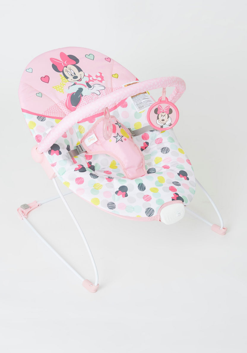 Bright Starts Minnie Mouse Spotty Dotty Vibrating Bouncer-Infant Activity-image-1