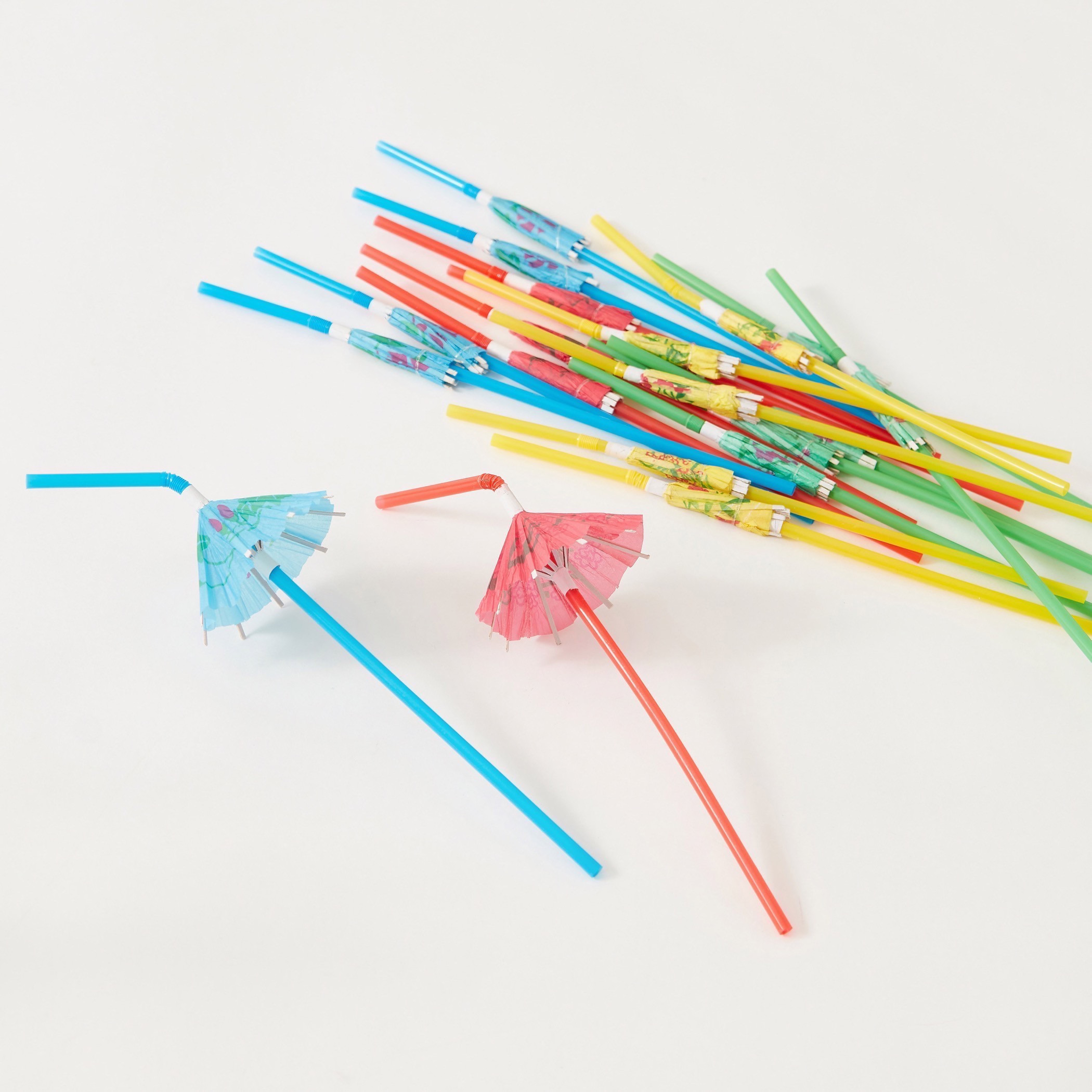 Umbrella Design Paper Straw Set-household-lighting-decorativelighting-noveltylights-image-1