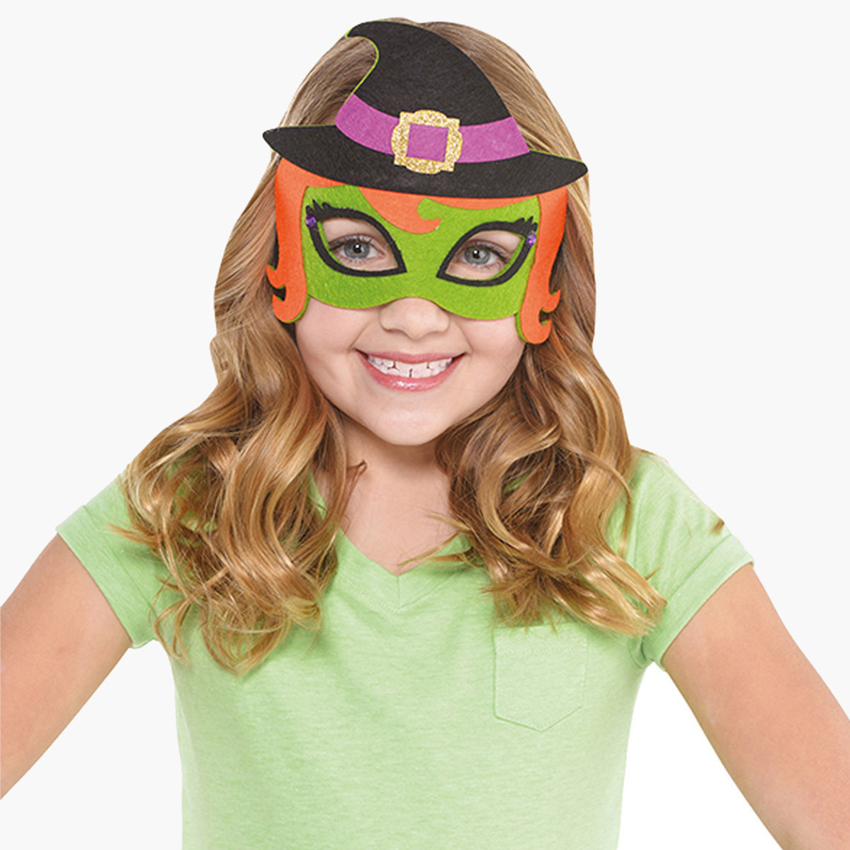 قناع تنكري بتصميم ساحرة للأطفال من بارتي سنتر-girls-clothing-costumes-image-1