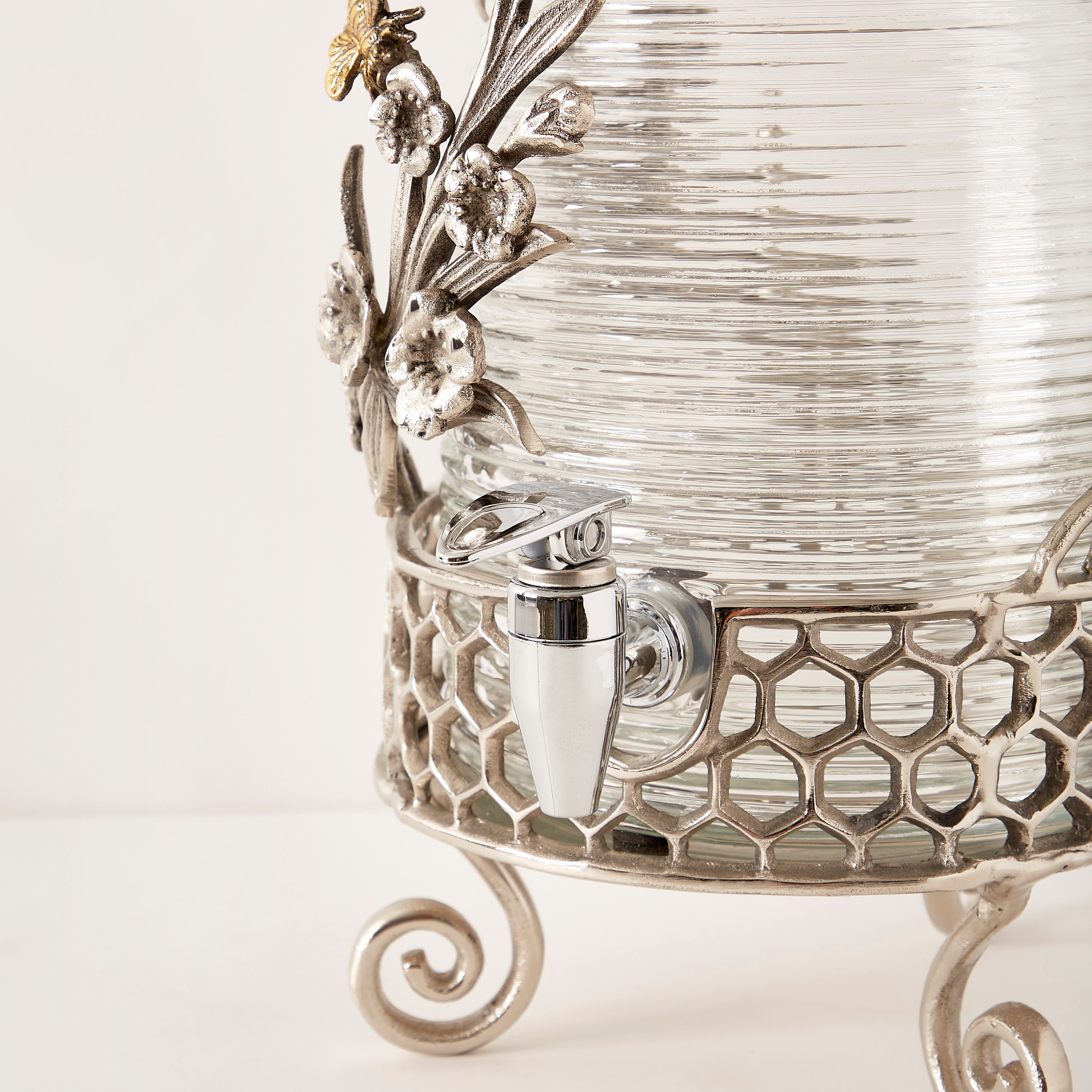 موزع مشروبات مزين بتصميم خلية نحل-household-dining-drinkserveware-bottles-image-4