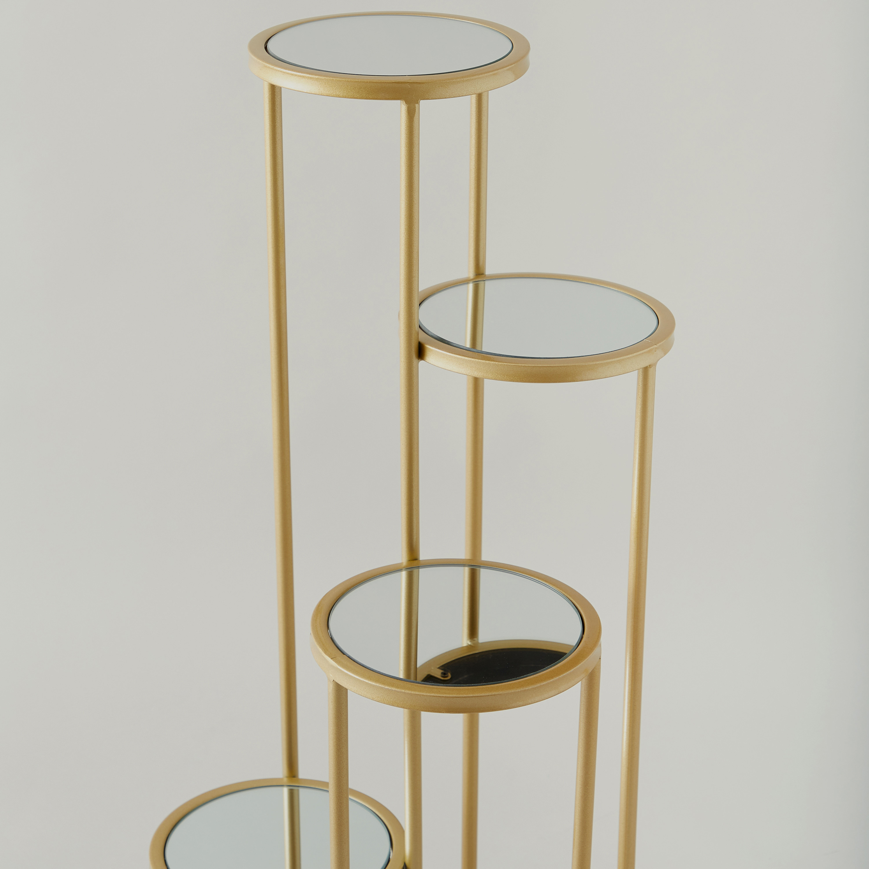 حامل نباتات معدني من 4 مستويات - 40x40x100 سم-furniture-livingroom-sideandendtables-image-2