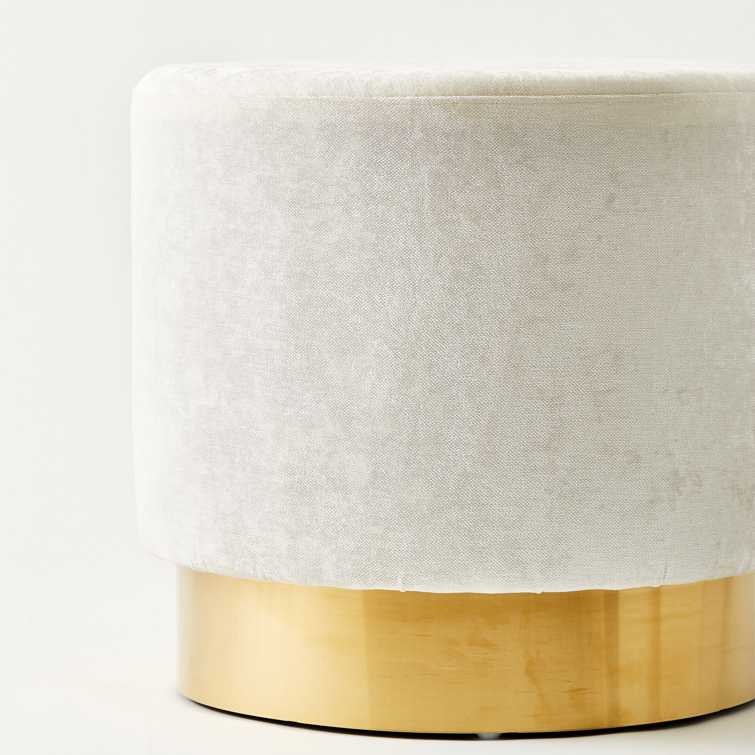 Upholstered Round Pouf - 58x58x54 cm-furniture-sofaandseating-ottomansbeanbagsandpoufs-image-5