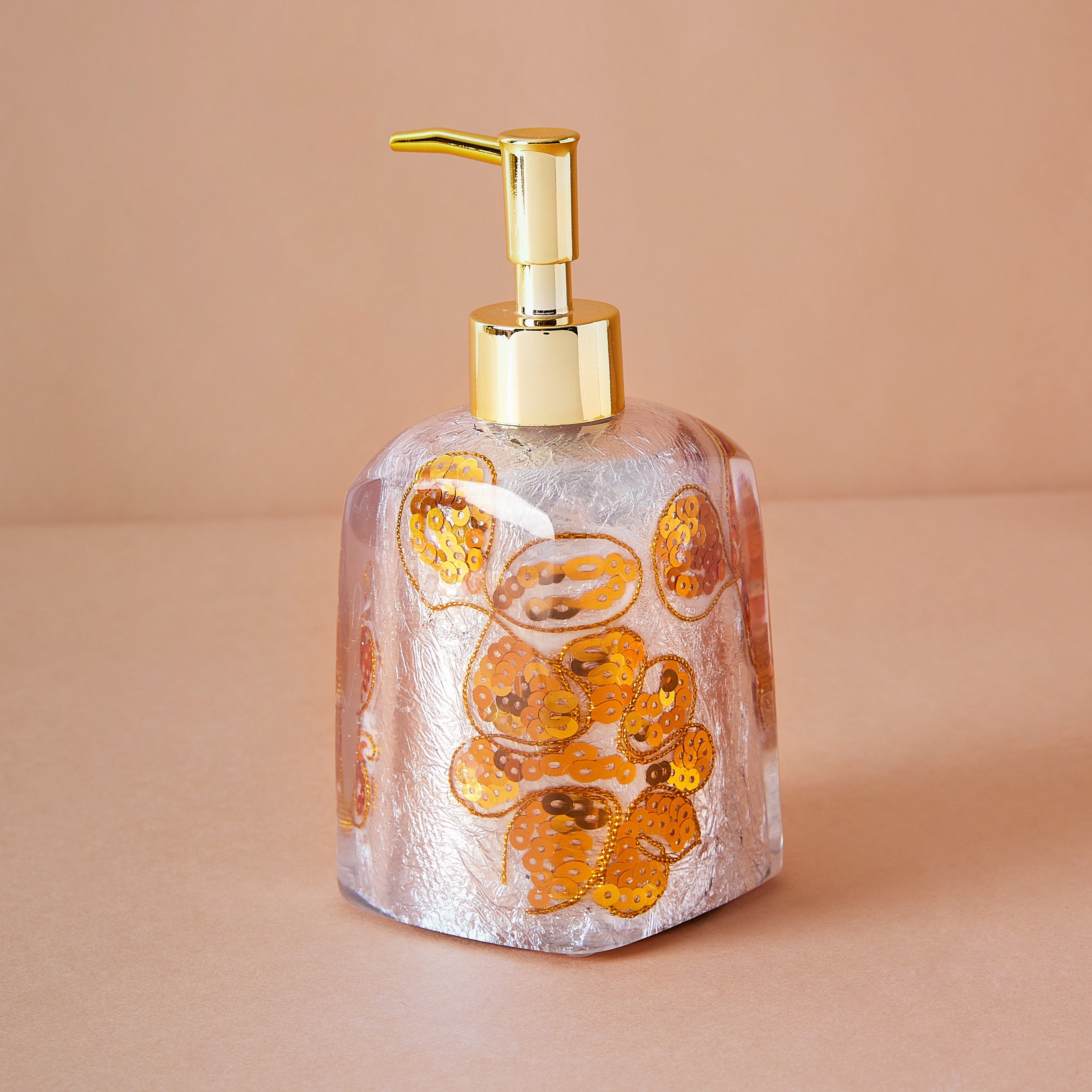 Sequin Embellished Lotion Dispenser-household-bathandlaundry-bathaccessories-soapdishesanddispensers-image-3
