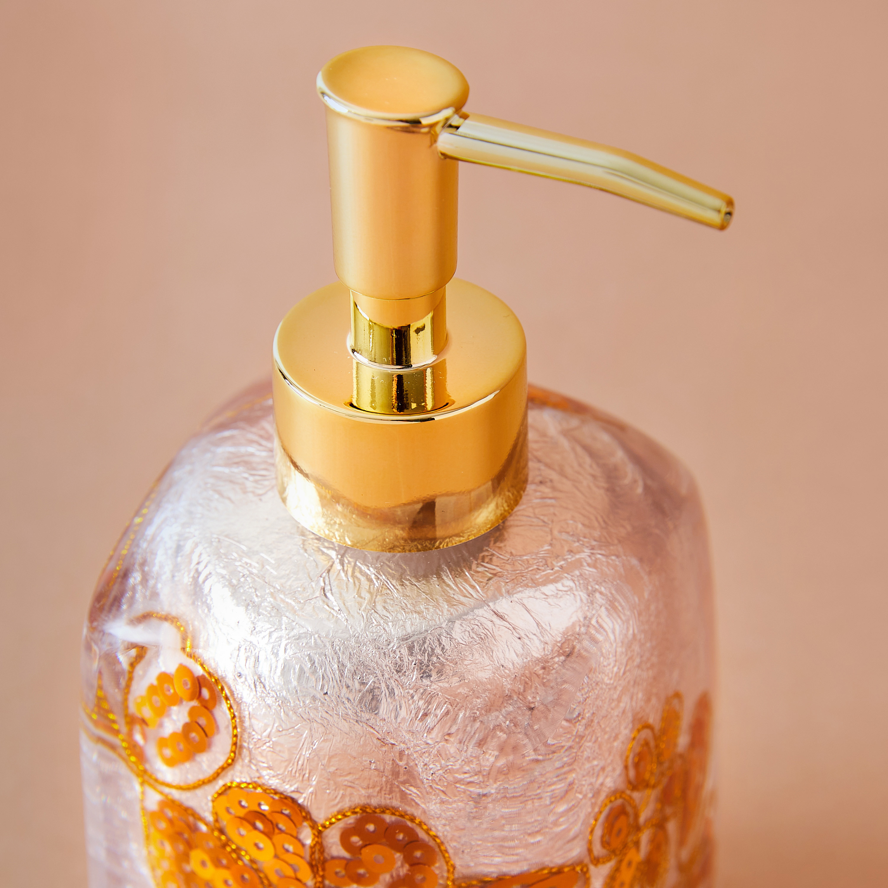 Sequin Embellished Lotion Dispenser-household-bathandlaundry-bathaccessories-soapdishesanddispensers-image-4