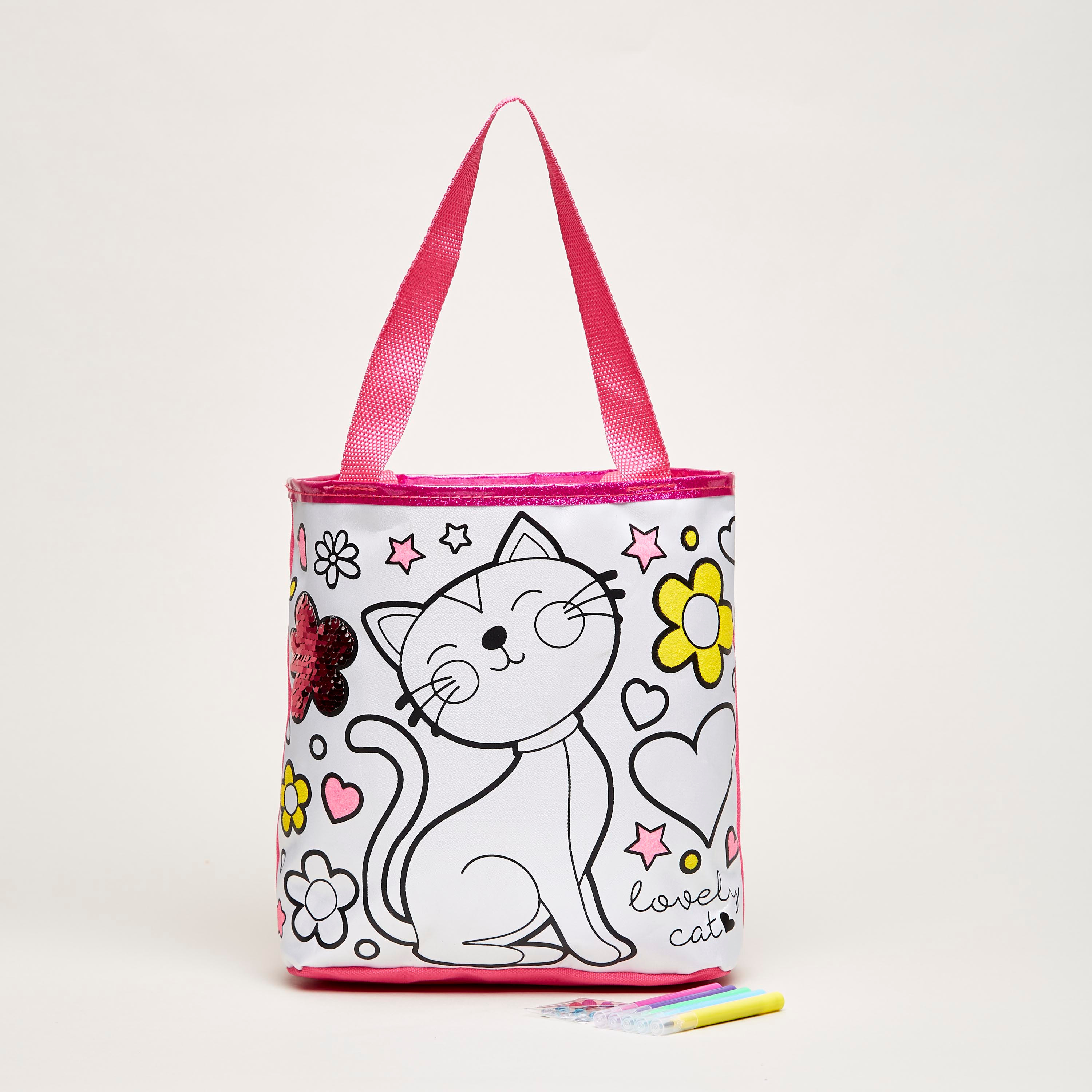 Bag with cat print sale