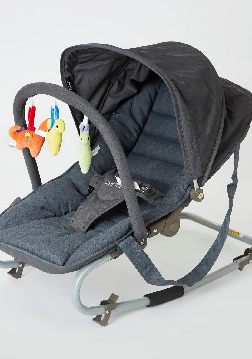 Juniors Coral Baby Rocker with Canopy-Infant Activity-image-0