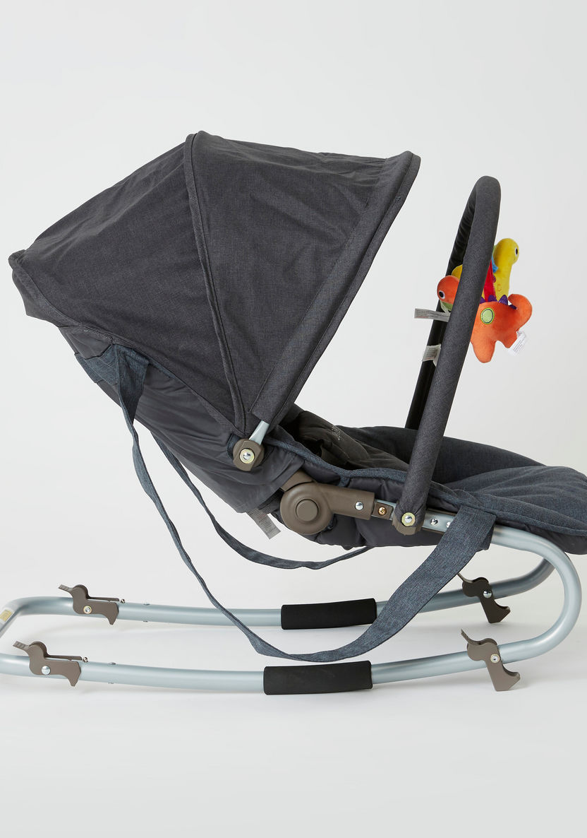 Juniors Coral Baby Rocker with Canopy-Infant Activity-image-4