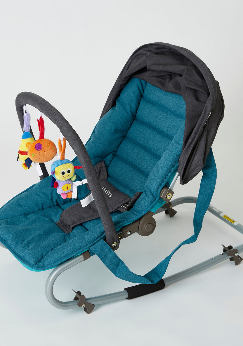 Juniors Coral Baby Rocker with Canopy-Infant Activity-image-2