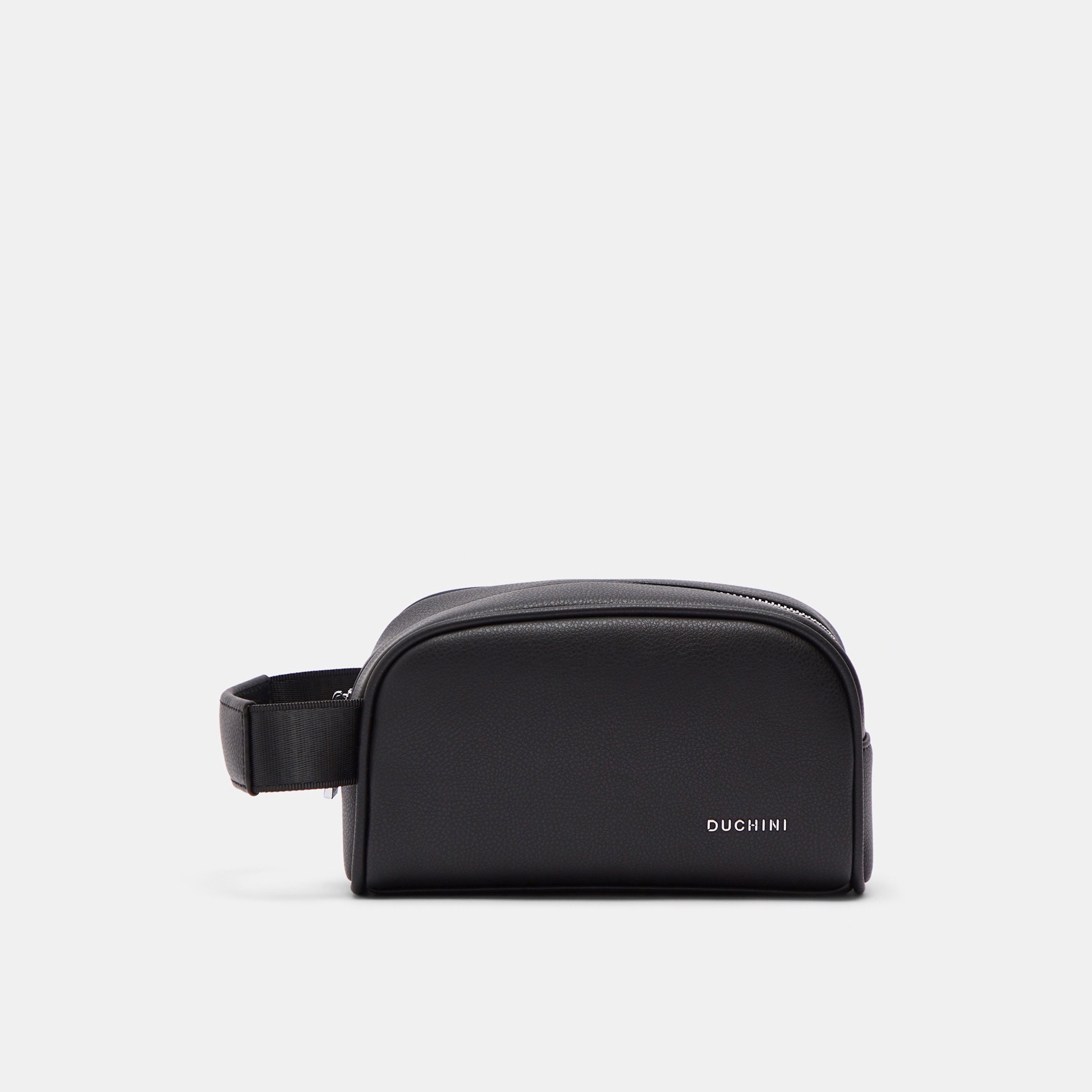 Duchini Solid Pouch with Strap and Zip Closure-travel-accessories-image-1