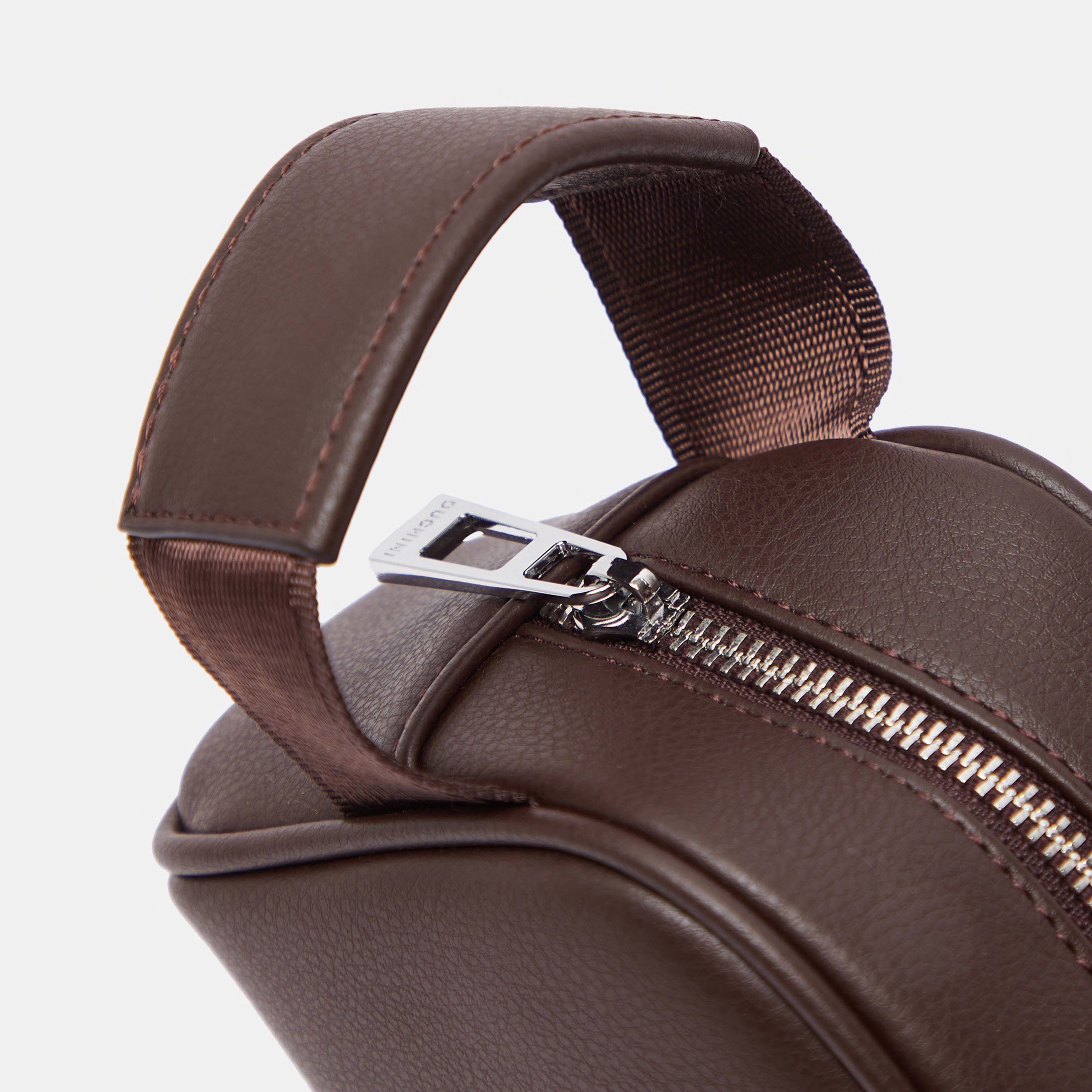 Duchini Solid Pouch with Strap and Zip Closure-men-bags-image-3