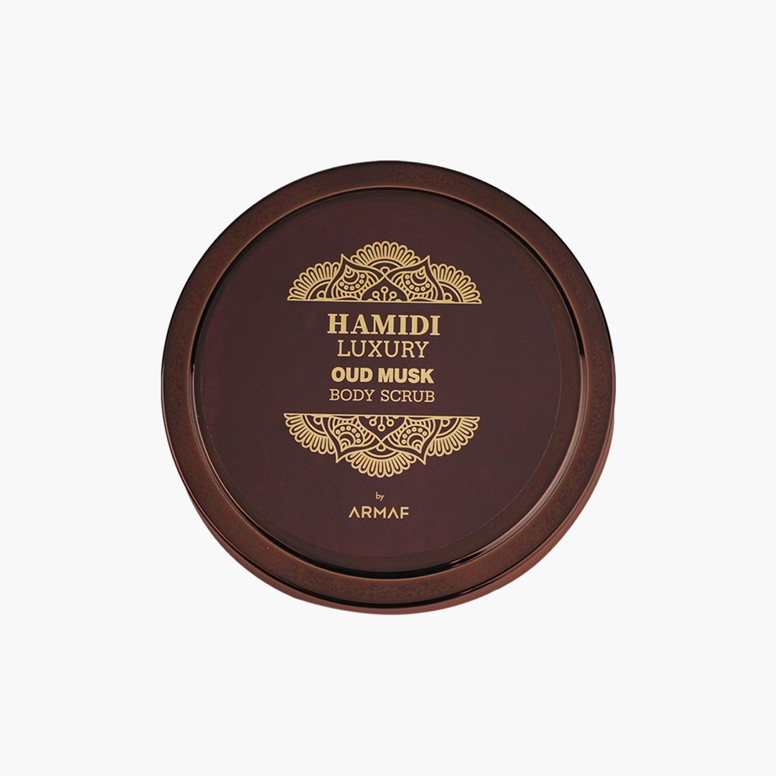 Hamidi Luxury Oud Musk Body Scrub - 250 ml-beautyandpersonalcare-bathandbody-bathandshower-scrubs-image-1