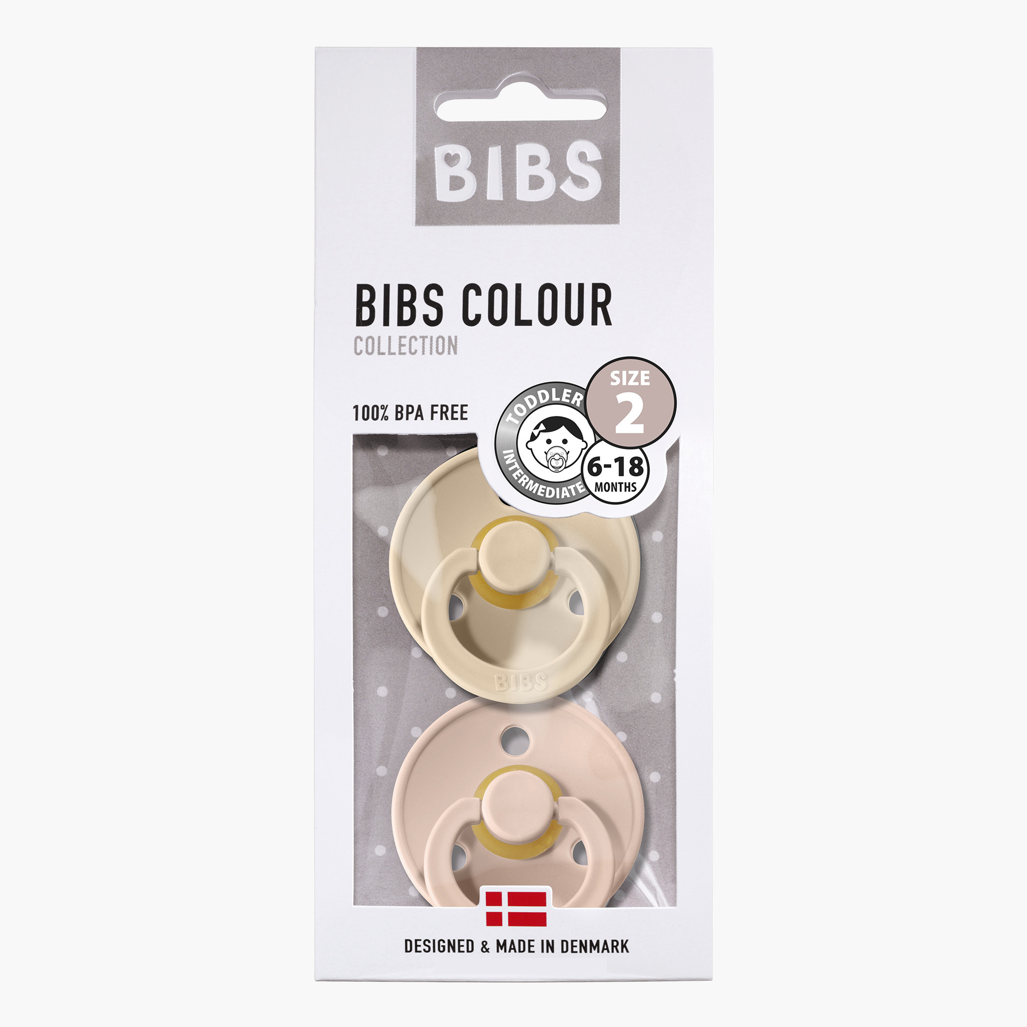 Bibs Colour 2-Piece Pacifier Size 2 - 6-18 months-baby-feeding-pacifiers-image-1