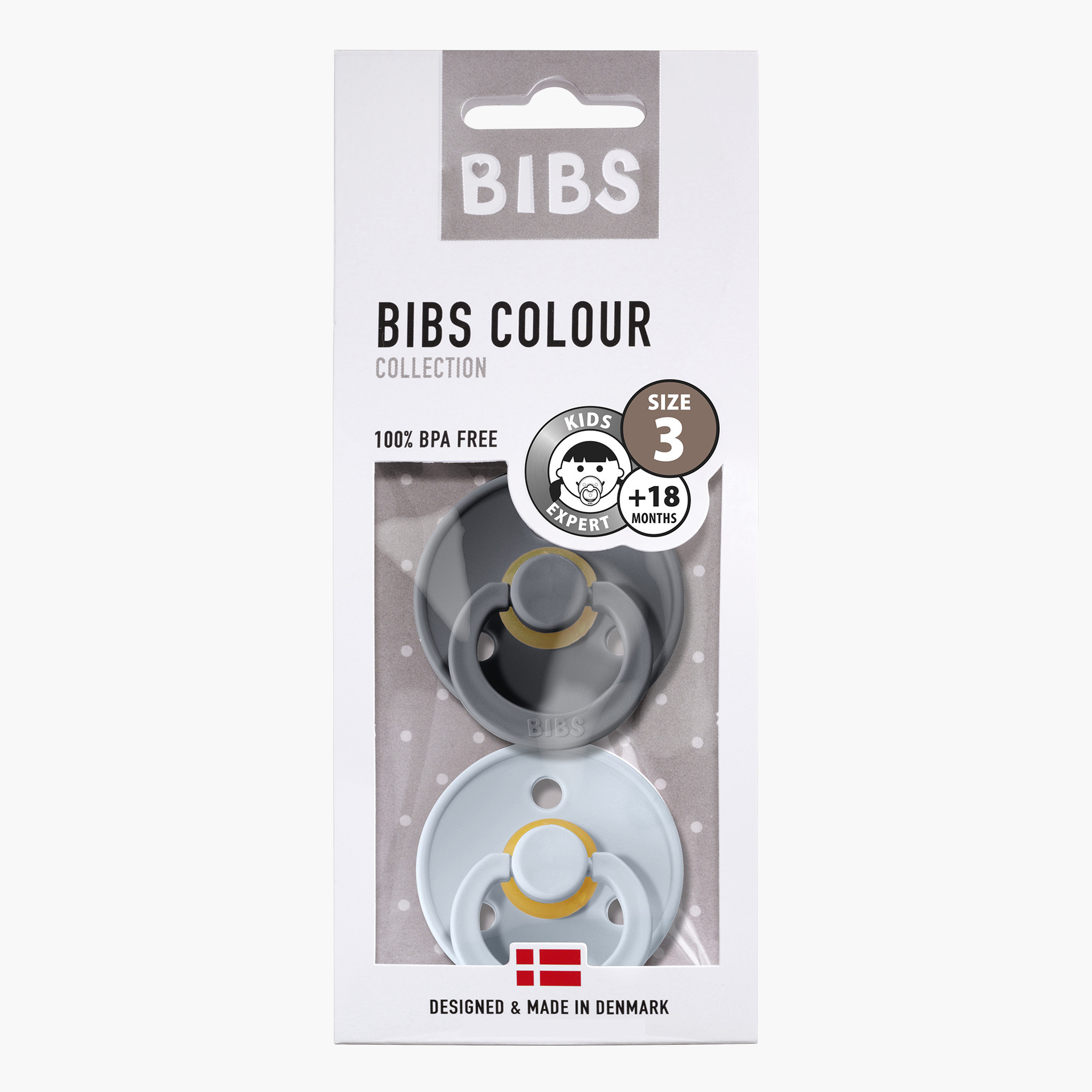 Bibs Colour 2-Piece Pacifier Size 3 -18+ months-baby-feeding-pacifiers-image-1