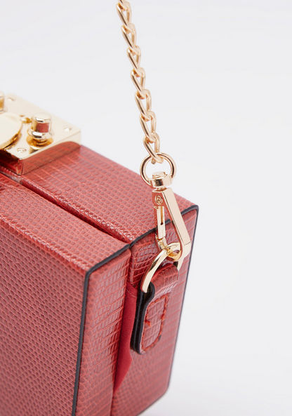 Celeste Animal Textured Clutch with Detachable Chain Strap-Women%27s Handbags-image-4