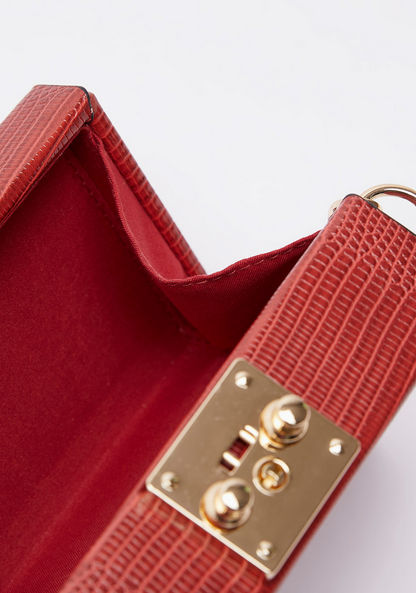 Celeste Animal Textured Clutch with Detachable Chain Strap-Women%27s Handbags-image-6