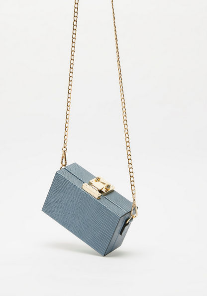 Celeste Animal Textured Clutch with Detachable Chain Strap-Women%27s Handbags-image-2