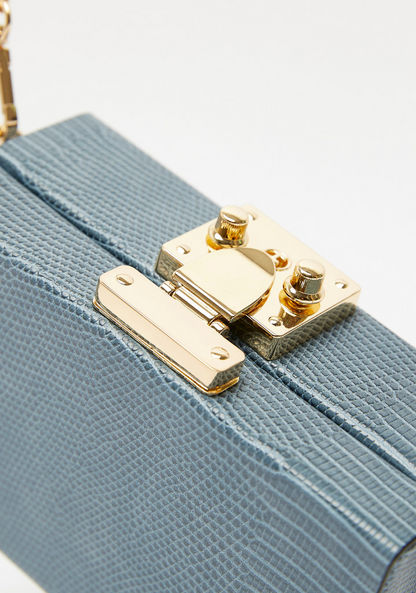 Celeste Animal Textured Clutch with Detachable Chain Strap-Women%27s Handbags-image-5