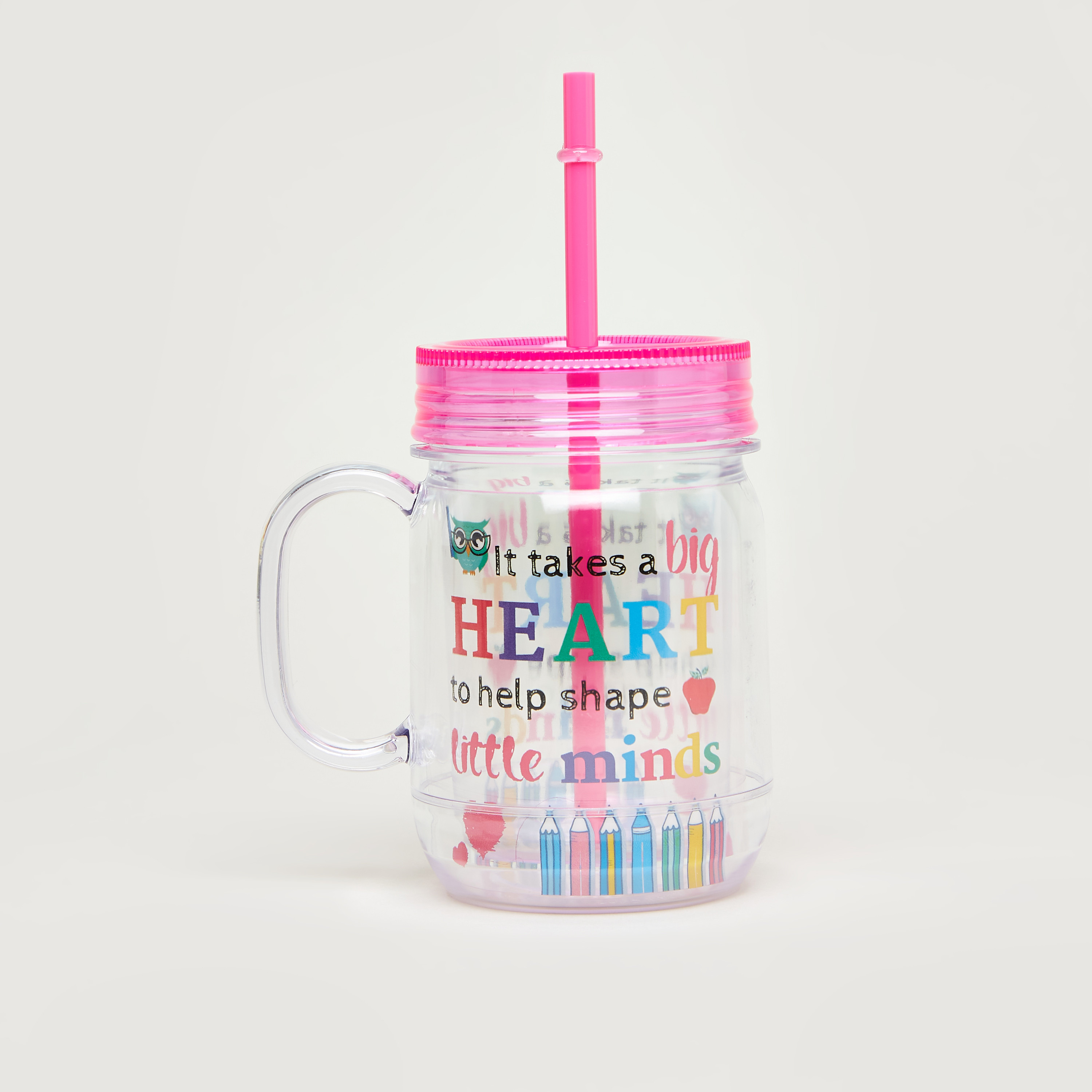كوب الصيف بقشّة وطبعات من جونيورز - 550 مل-household-giftingaccessories-accessories-image-1