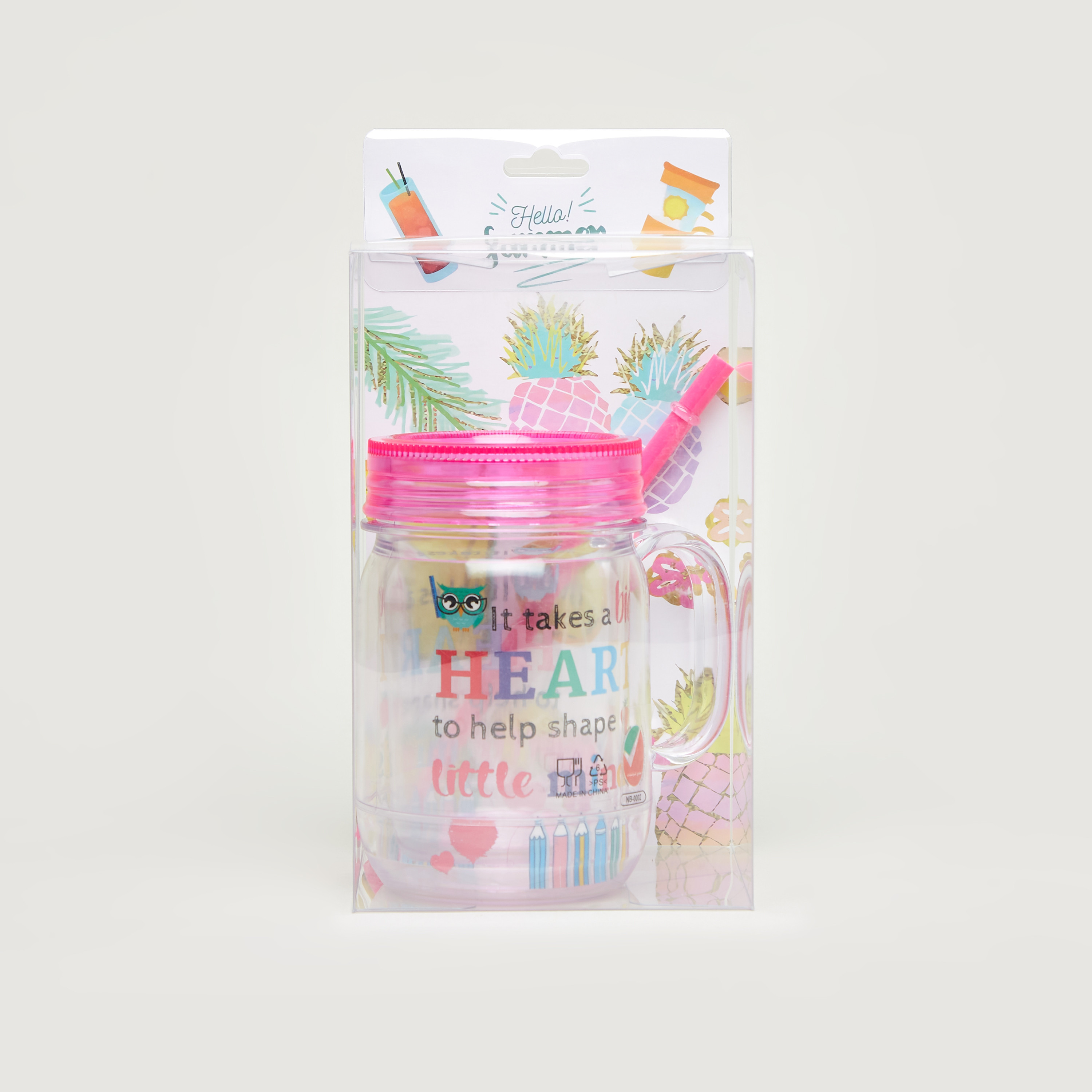 كوب الصيف بقشّة وطبعات من جونيورز - 550 مل-household-giftingaccessories-accessories-image-5