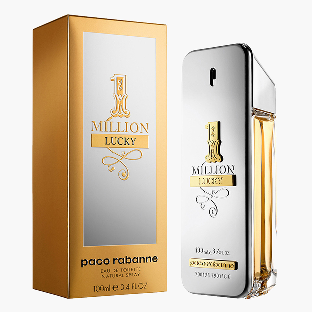 Paco Rabanne One Million Lucky Men's Eau De Toilette Spray - 100 ml-beautyandpersonalcare-fragrance-men-image-1