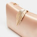 Celeste Satin Clutch with Clasp Closure and Sling Chain-Wallets & Clutches-thumbnailMobile-3