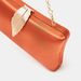 Celeste Satin Clutch with Clasp Closure and Sling Chain-Wallets & Clutches-thumbnailMobile-5