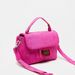 Haadana Solid Satchel Bag with Lock Clasp Closure-Women%27s Handbags-thumbnail-2