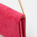 Haadana Velvet Sling Chain Wallet with Star Accent-Wallets & Clutches-thumbnailMobile-2